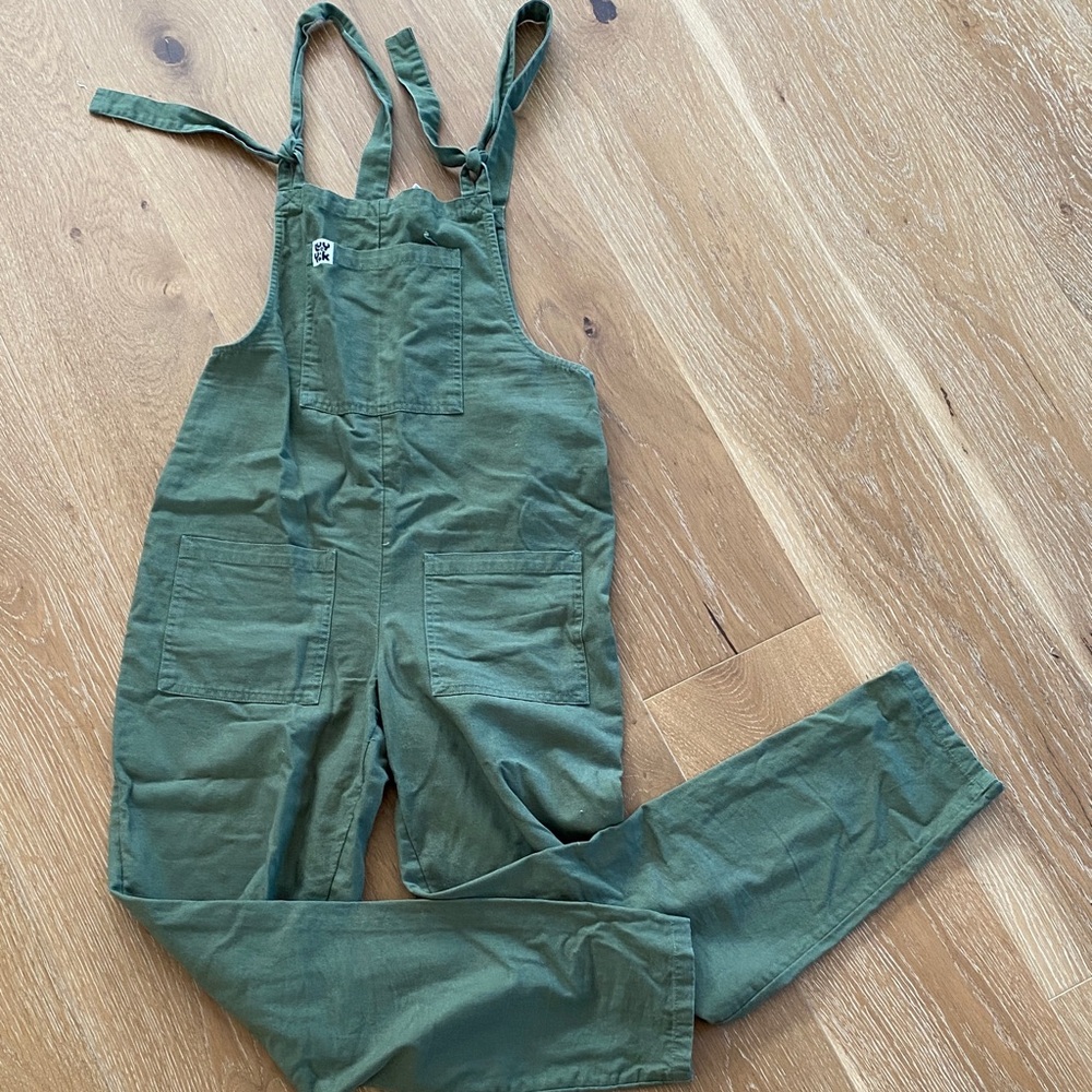 Lucy and Yak Women's Olive Green Overalls